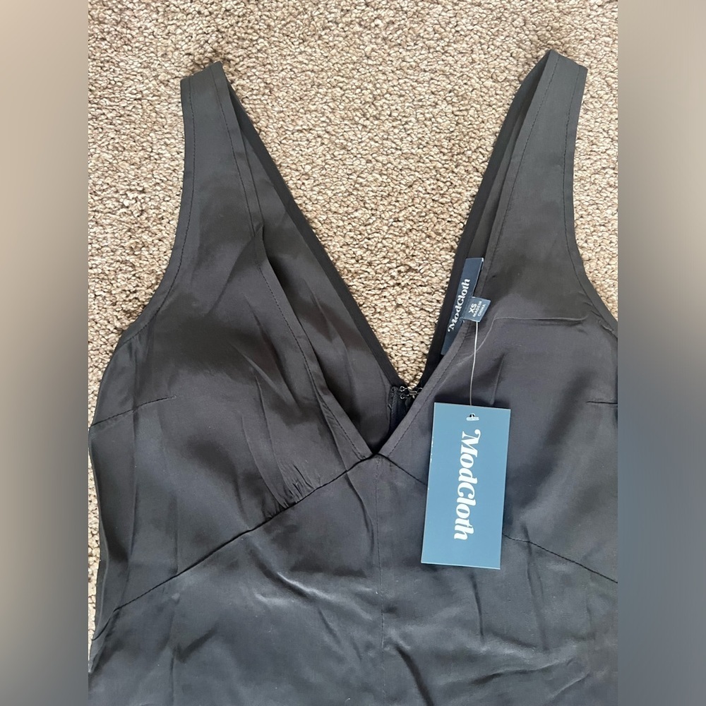 ModCloth Womens One Piece Black Jumpsuit Size XS B11 - Picture 2 of 9
